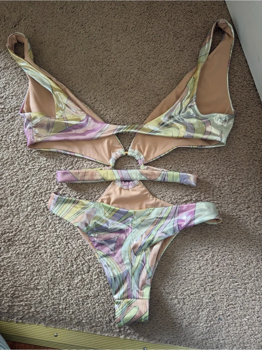 Oceanus Celia Cutout One-Piece Swimsuit